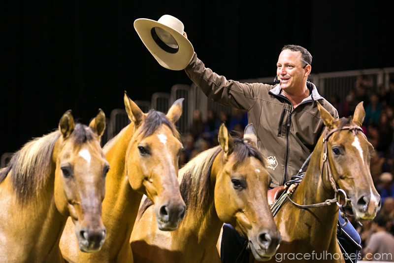 Guy McLean and his horses - Image